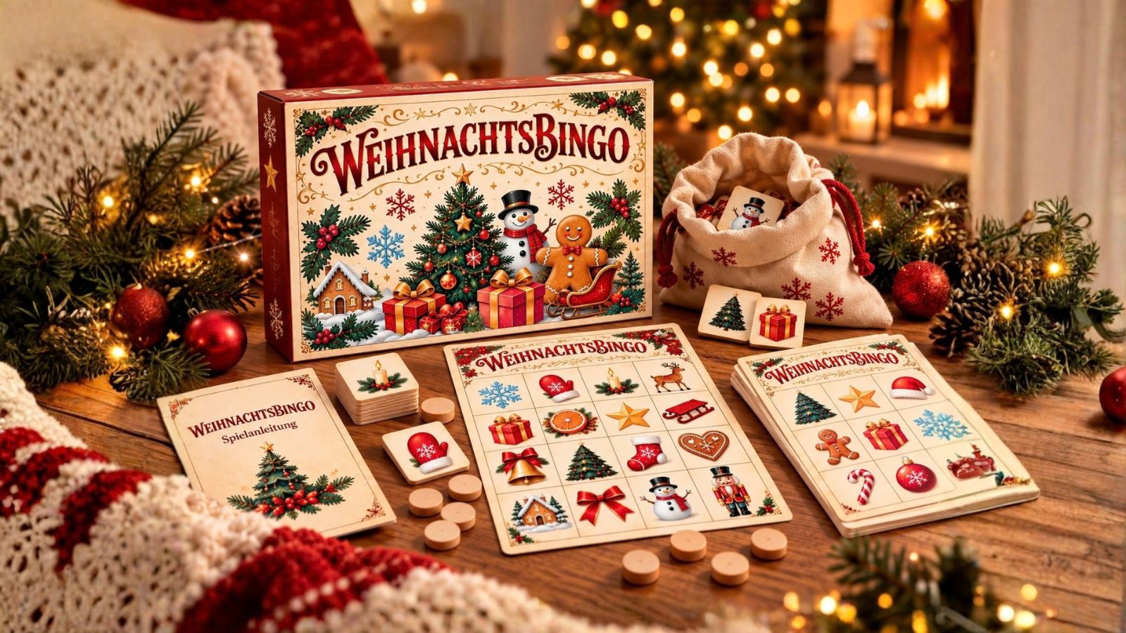 Weihnachtsbingo: Lustiger Spielspaß für die Adventszeit
