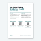 100 Karten / Kompakt 6 Karten je Seite